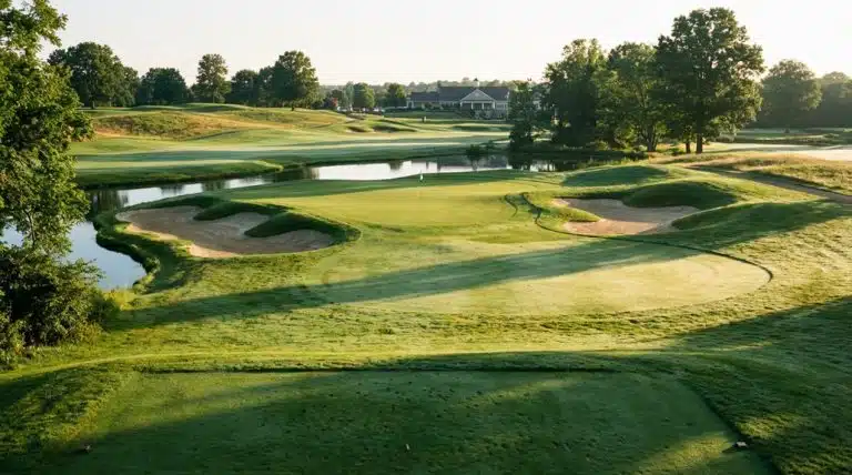 Ziel auf die Mitte des Grüns
