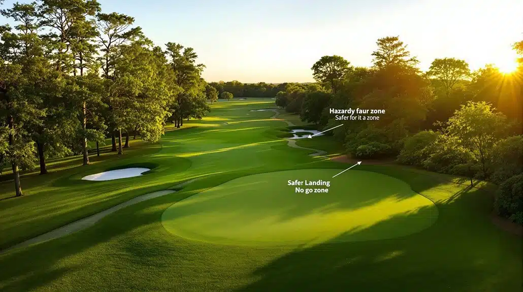 Quick Plan Par 4: Wähle den Abschlag, definiere die No-Go-Zone, sichere das Bogey 9 Vermeide Katastrophen, spiel clever