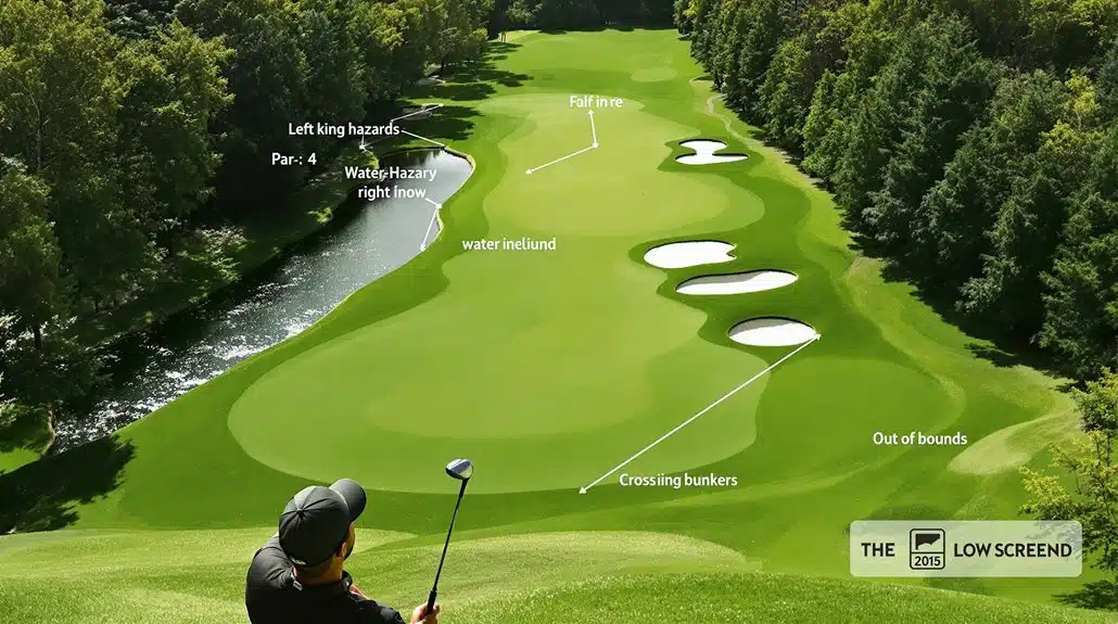 Quick Plan Par 4: Wähle den Abschlag, definiere die No-Go-Zone, sichere das Bogey 16 Vermeide Gefahren auf Par 4