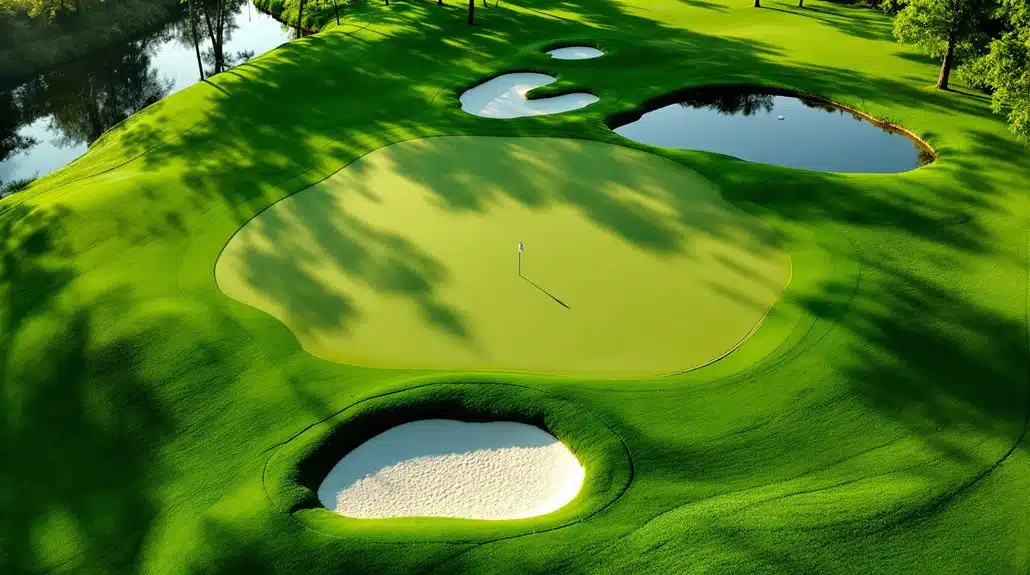 Quick Plan Par 3: Triff die Grünmitte, Bester Fehlschlag, Vermeide Drei-Putt 1 Vermeide riskante Positionierungen von Pins