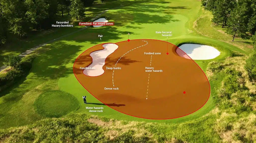 Quick Plan Par 4: Wähle den Abschlag, definiere die No-Go-Zone, sichere das Bogey 15 Definiere deine Gefahrenzonen