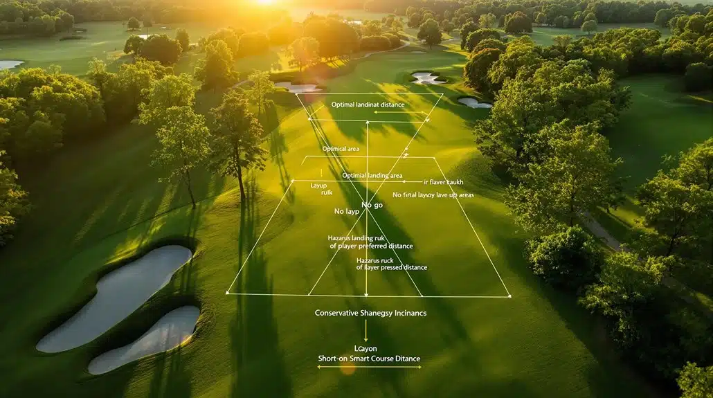 Quick Plan Par 4: Wähle den Abschlag, definiere die No-Go-Zone, sichere das Bogey 25 Lieblingsstrategie für Distanz-Layup