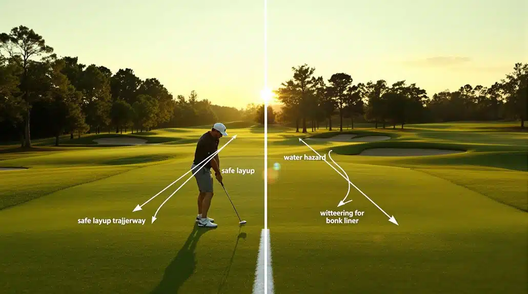 Par 5 - Layup oder Attacke 6 30 Sekunden Par 5 Entscheidungssystem