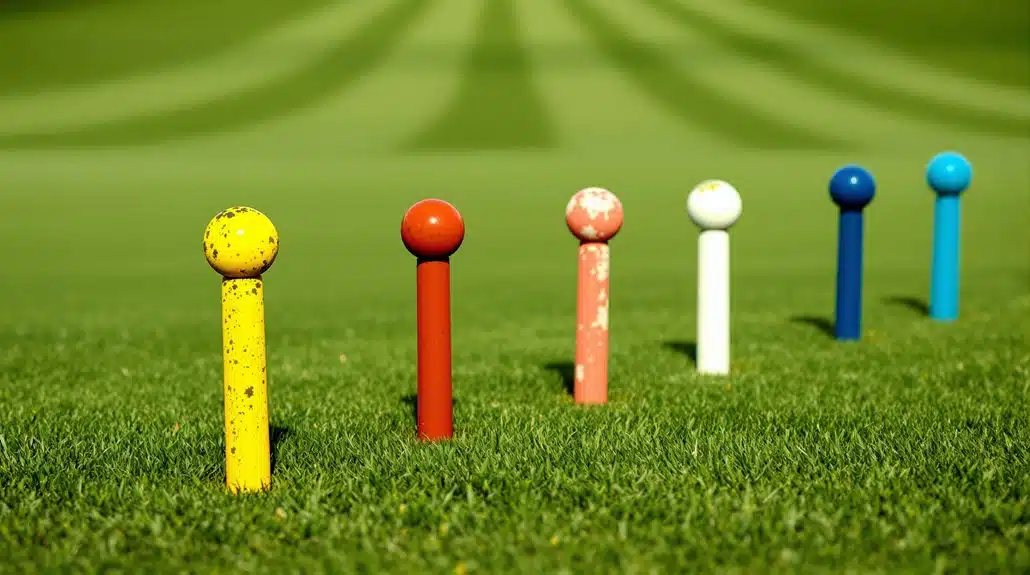 Tee-Farben: Gelb, Rot, Weiß, Blau, Was passt zu deinem Spiel 2 Tees nach Distanz auswählen