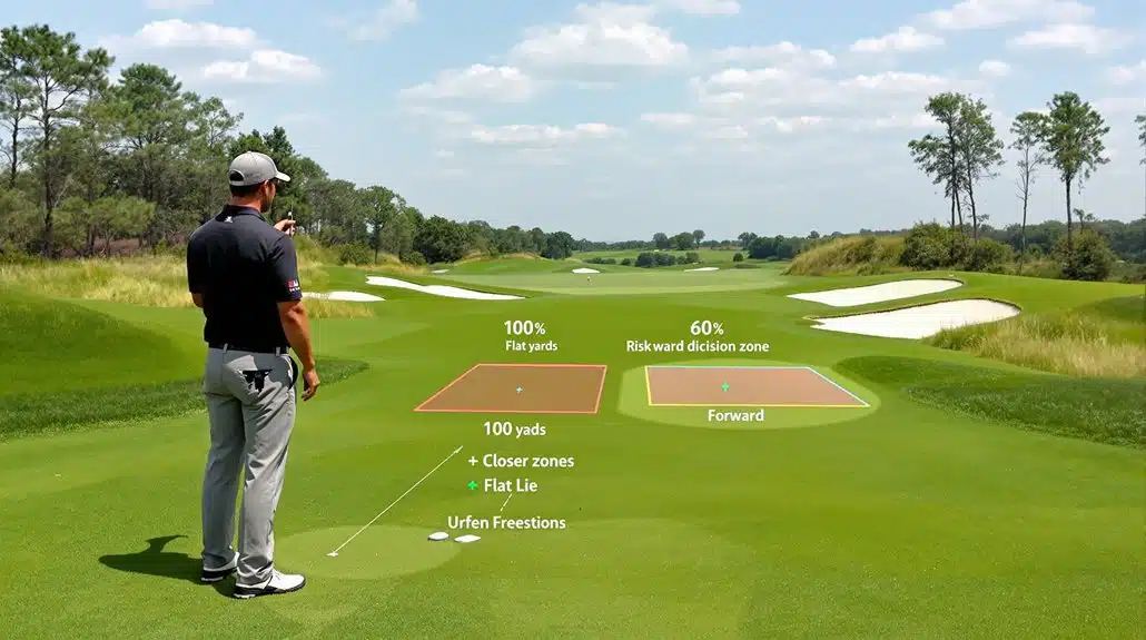 Par 5 - Layup oder Attacke 4 näher ist durchweg besser