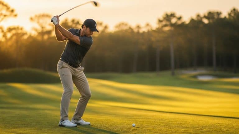 Golfplatz-Strategien für die besten Golf Clubs Deutschlands 19 ruhige konzentrierte rhythmische Swing-Routine