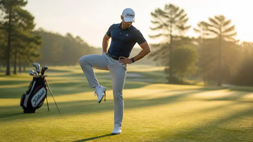 Effektives Aufwärmen für Golfer: Optimal vorbereitet für die Runde 1 Füße bis Hüften Golf-Aufwärmübung